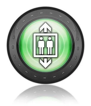 Icon, button, pictogram elevator Stock Illustration