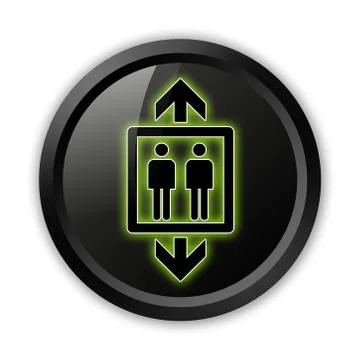 Icon, button, pictogram elevator Stock Illustration