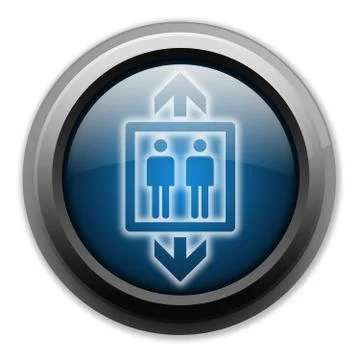 Icon, button, pictogram elevator, lift Stock Illustration