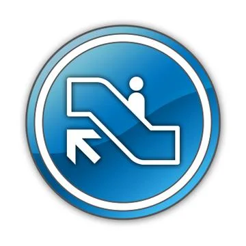 Icon, Button, Pictogram Escalator Up Stock-Illustration