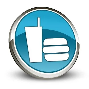 Icon, Button, Pictogram Fast Food Illustrazione stock