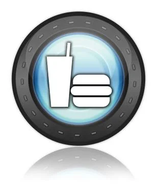 Icon, Button, Pictogram Fast Food Stock Illustration