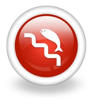 Icon, Button, Pictogram Fish Ladder Stock Illustration