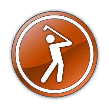 Icon, Button, Pictogram Golfing Illustrazione stock