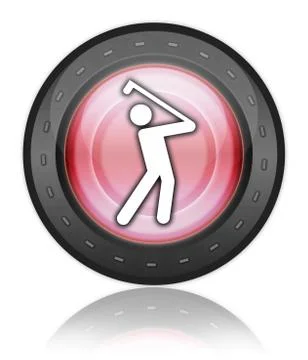 Icon, Button, Pictogram Golfing Stock Illustration