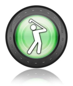 Icon, Button, Pictogram Golfing Stock Illustration