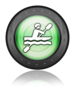 Icon, Button, Pictogram Kayaking Stock Illustration