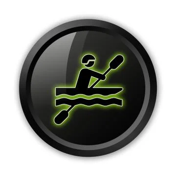 Icon, Button, Pictogram Kayaking Stock Illustration