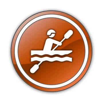 Icon, Button, Pictogram Kayaking Stock Illustration