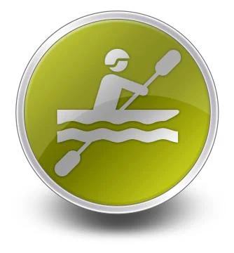Icon, Button, Pictogram Kayaking Stock Illustration