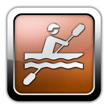 Icon, Button, Pictogram Kayaking Stock Illustration
