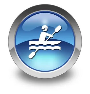Icon, Button, Pictogram Kayaking Stock Illustration