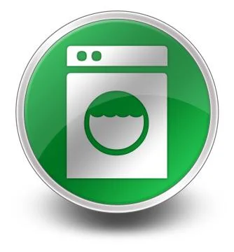 Icon, button, pictogram laundromat イラスト素材