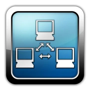 Icon, button, pictogram network Stock Illustration