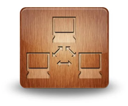 Icon, button, pictogram network Stock Illustration