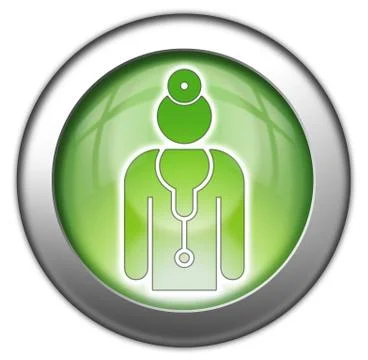 Icon, button, pictogram physician Stock Illustration