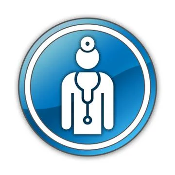 Icon, button, pictogram physician Stock Illustration