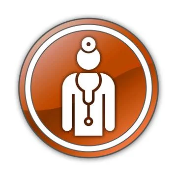 Icon, button, pictogram physician Stock Illustration