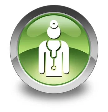 Icon, button, pictogram physician Stock Illustration