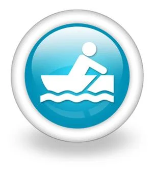 Icon, Button, Pictogram Rowboating Stock Illustration