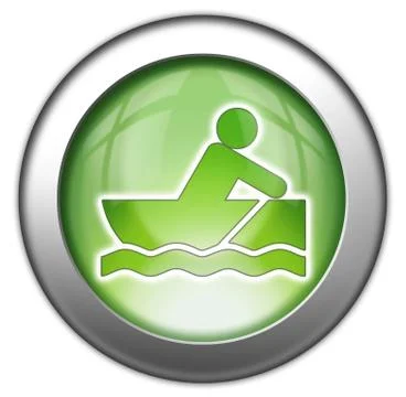 Icon, Button, Pictogram Rowboating Stock Illustration