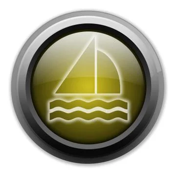 Icon, button, pictogram sailing Stock Illustration