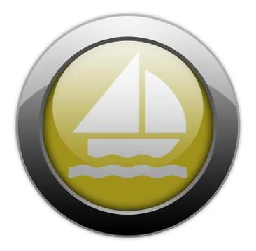 Icon, button, pictogram sailing Stock Illustration