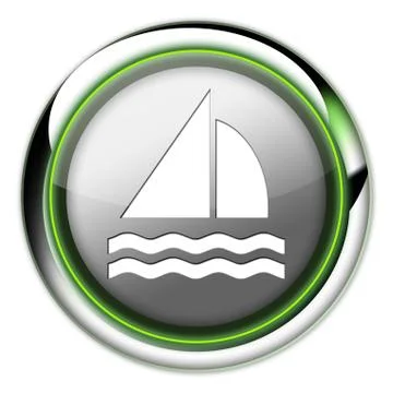 Icon, button, pictogram sailing Stock Illustration