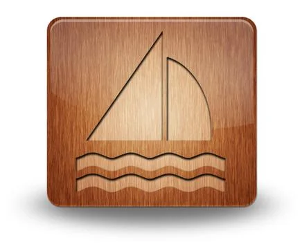 Icon, button, pictogram sailing Stock Illustration