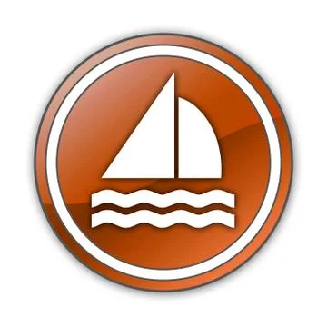 Icon, button, pictogram sailing Stock Illustration