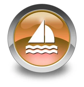 Icon, button, pictogram sailing Stock Illustration