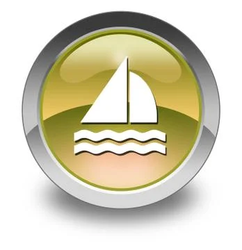 Icon, button, pictogram sailing Ilustración de archivo