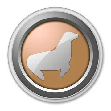 Icon, button, pictogram seal Stock Illustration