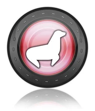 Icon, button, pictogram seal Stock Illustration