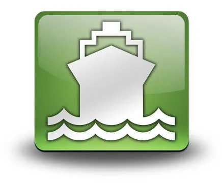 Icon, button, pictogram ship, water transportation Stock Illustration