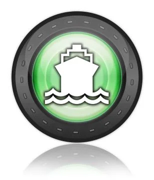 Icon, button, pictogram ship, water transportation Stock Illustration