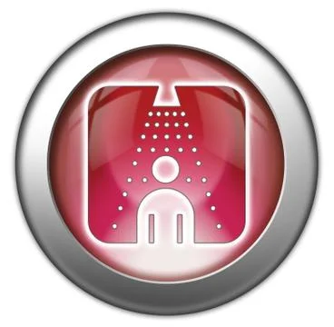 Icon, button, pictogram shower Illustrazione stock