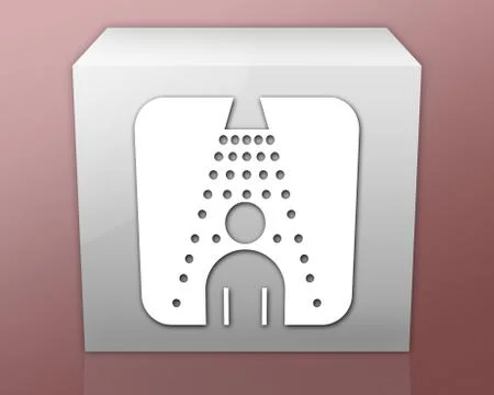 Icon, button, pictogram shower Stock Illustration