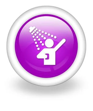 Icon, button, pictogram shower Stock Illustration