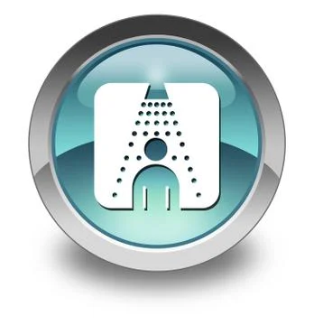 Icon, button, pictogram shower Stock Illustration