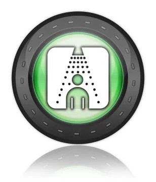 Icon, button, pictogram shower Stock Illustration