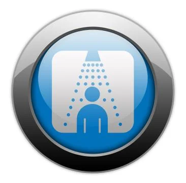 Icon, button, pictogram shower Stock Illustration
