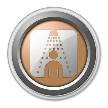 Icon, button, pictogram shower Stock Illustration