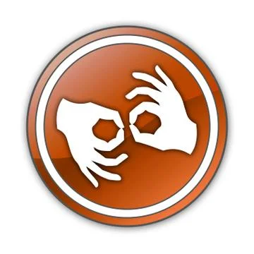 Icon, Button, Pictogram Sign Language Stock Illustration