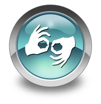 Icon, Button, Pictogram Sign Language Stock Illustration