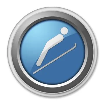 Icon, Button, Pictogram Ski Jumping Ilustración de archivo