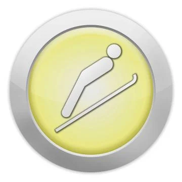 Icon, Button, Pictogram Ski Jumping Stock Illustration