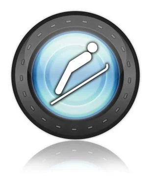 Icon, Button, Pictogram Ski Jumping Stock-Illustration