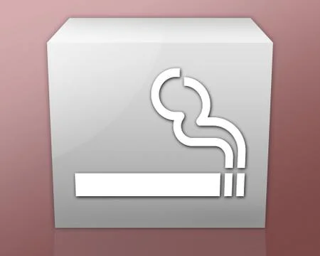 Icon, button, pictogram smoking area Stock Illustration