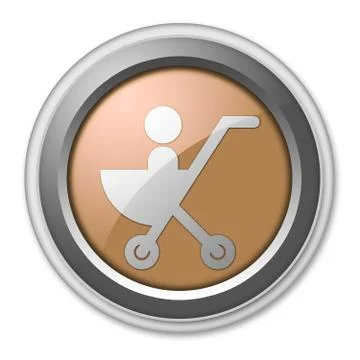 Icon, Button, Pictogram Stroller Stock Illustration